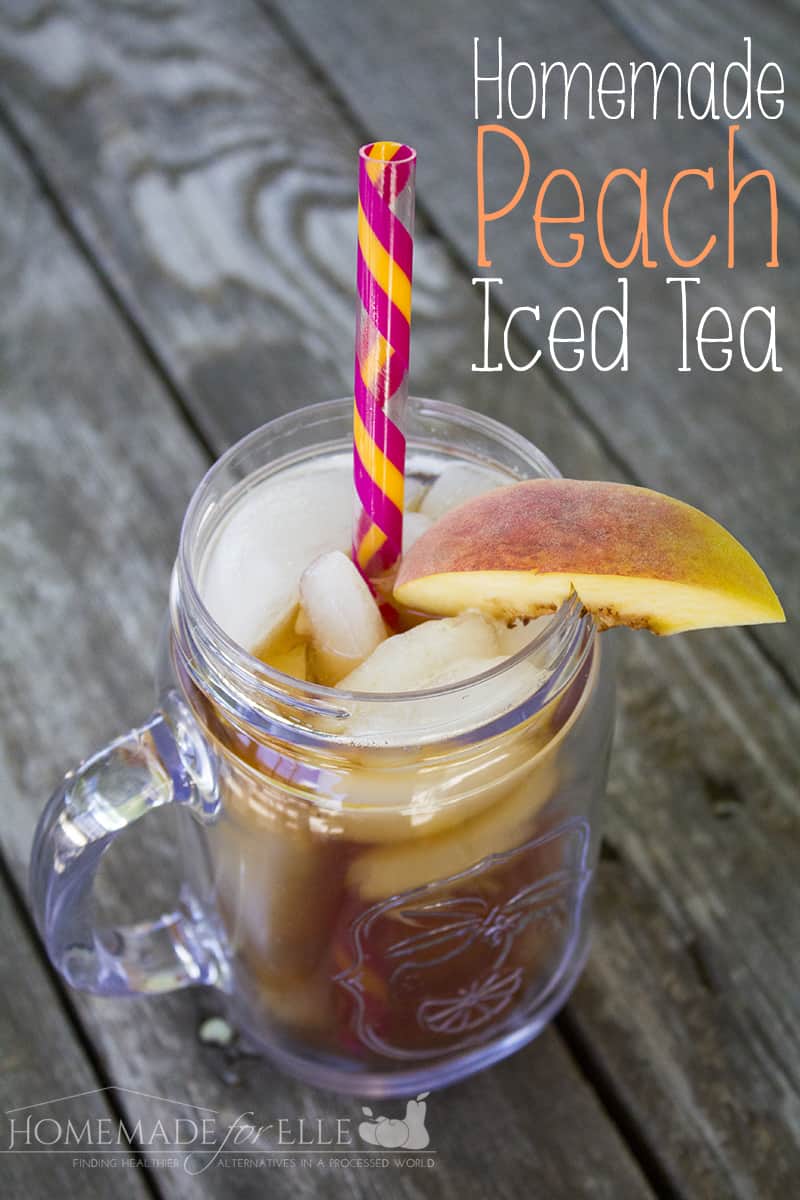 Homemade Peach Iced Tea Homemade For Elle