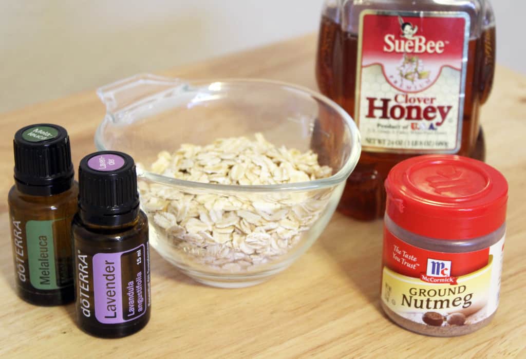 Oatmeal and Honey Face Scrub Ingredients