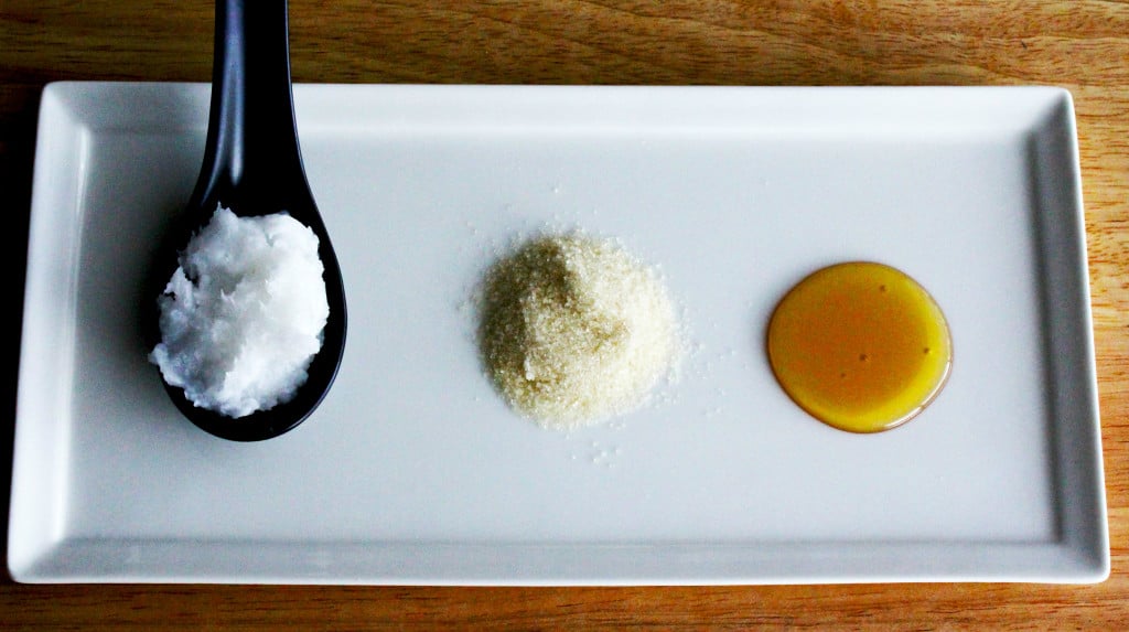 Honey, Sugar, and Coconut Oil for a DIY Lip Scrub