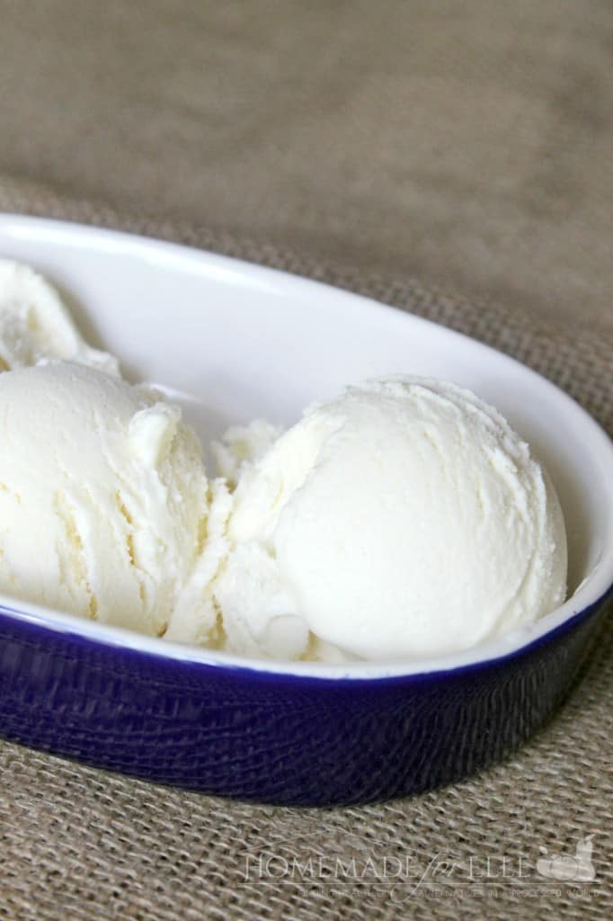 Homemade Vanilla Ice Cream | Homemade for Elle