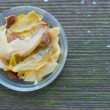 Slow Cooked Cabbage and Bacon (AIP, Paleo)