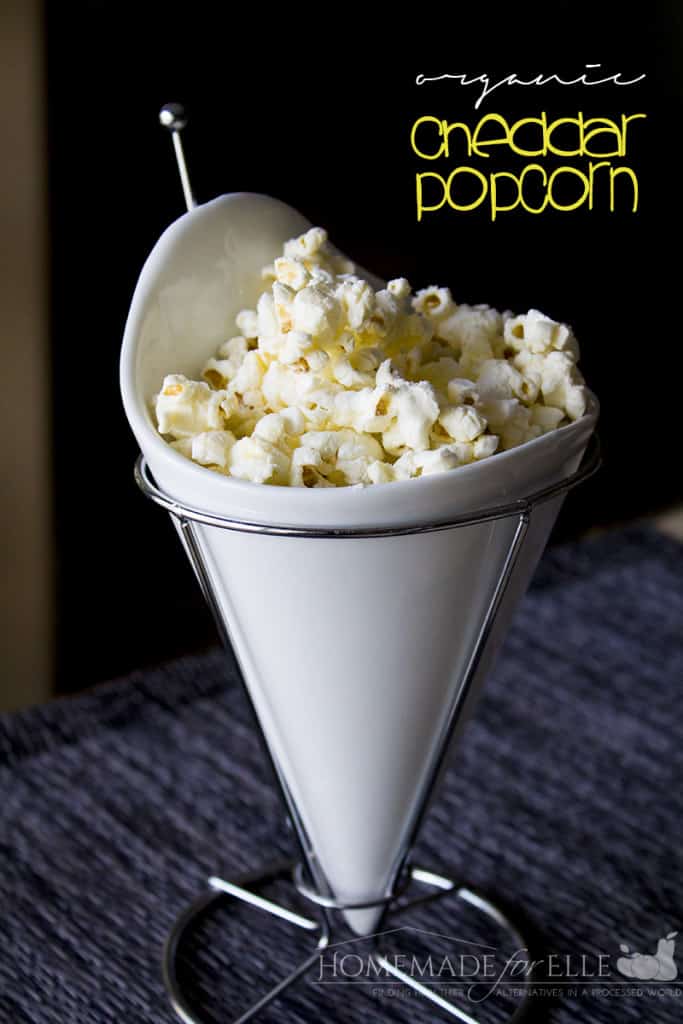 How to Make Cheddar Popcorn | Homemade for Elle