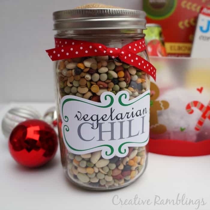Vegetarian Chili - Homemade Christmas Gifts in a Jar