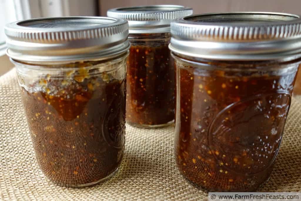 Apple Fig Chutney - Homemade Christmas Gifts in a Jar