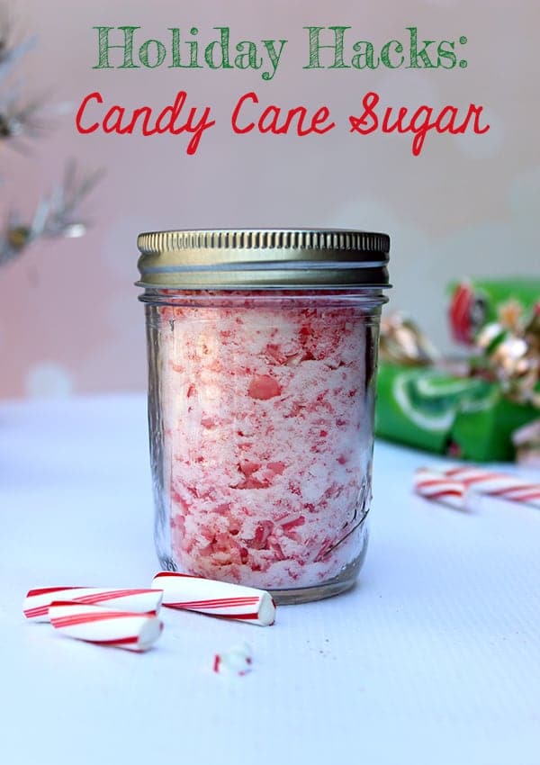 Candy Cane Sugar - Homemade Christmas Gifts in a Jar