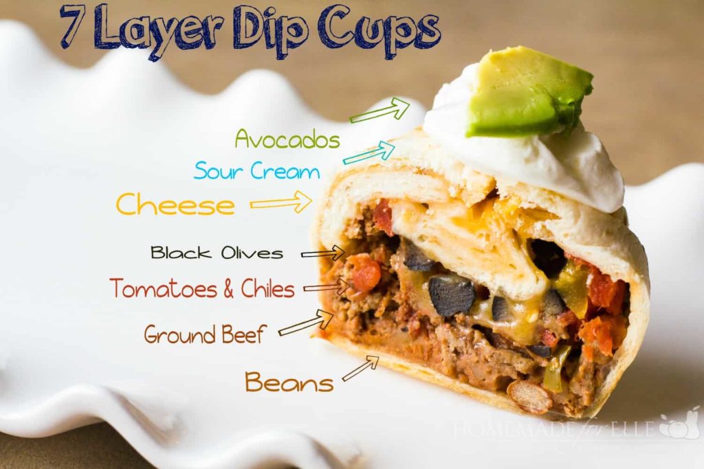 7 Layer Dip Bowls | homemadeforelle.com