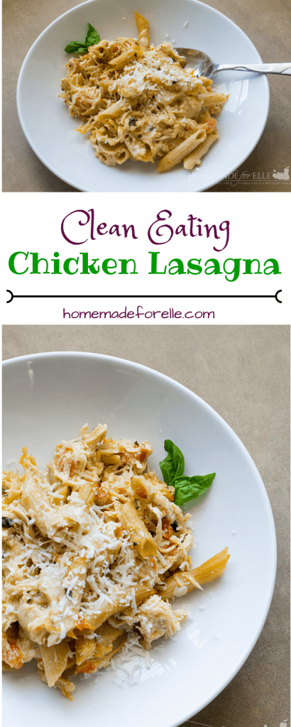 Clean Eating Chicken Lasagna in a Crock-Pot | homemadeforelle.com
