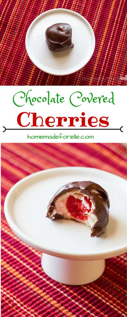 Homemade Chocolate Covered Cherries | homemadeforelle.com