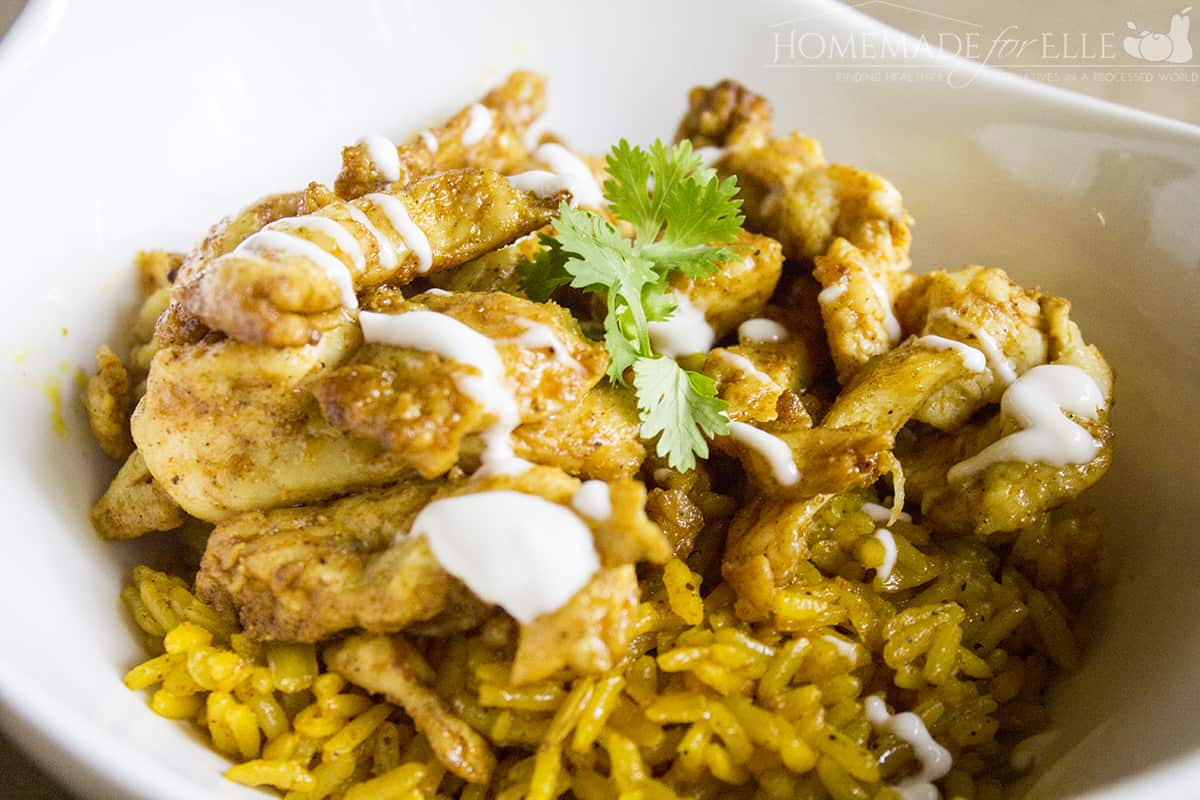 45 Minute Chicken Shawarma Plate With Turmeric Rice Homemade For Elle