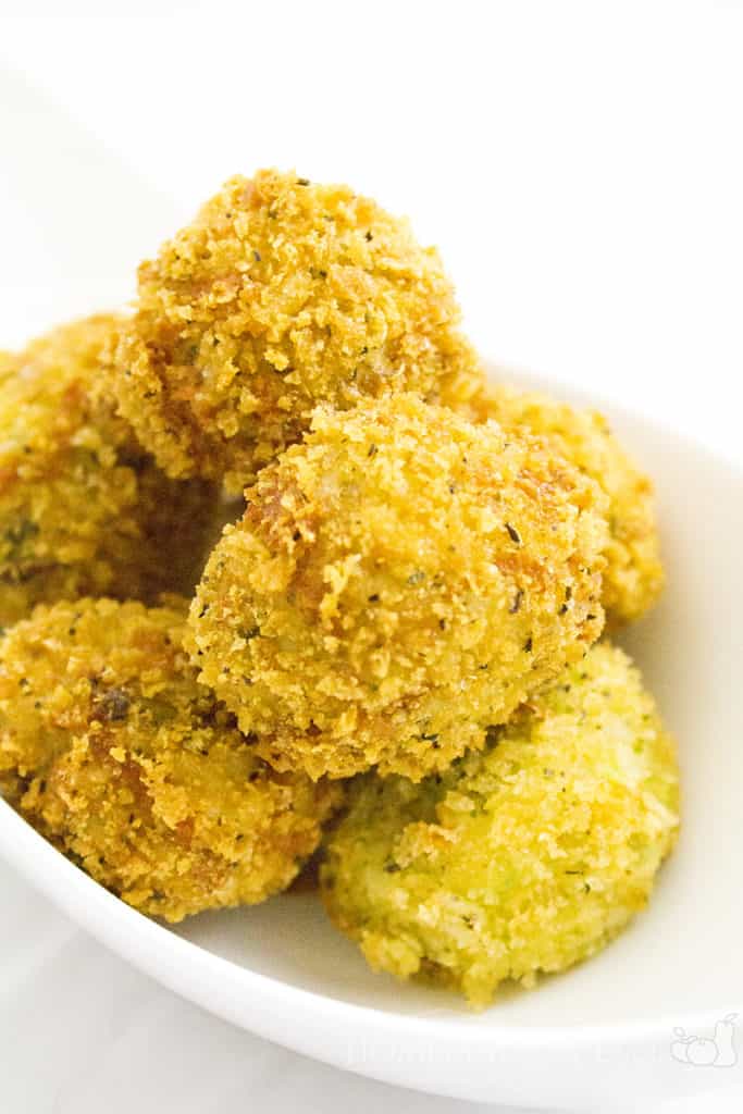 Cheesy Broccoli and Rice Bites | homemadeforelle.com