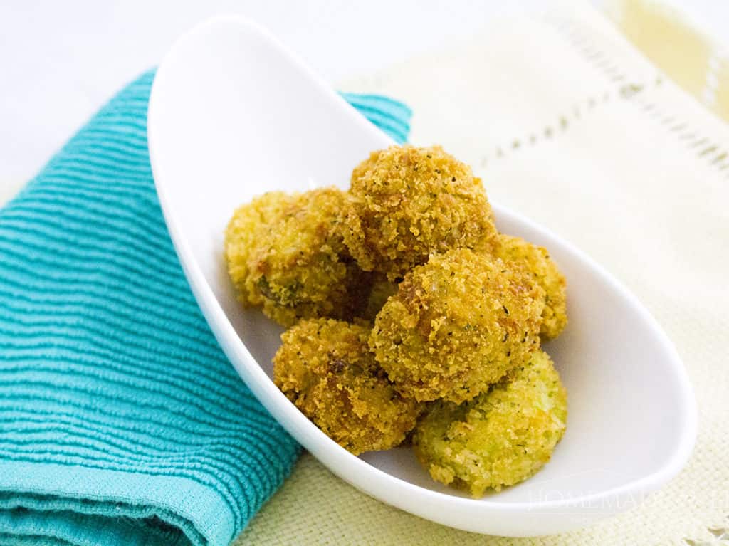 Cheesy Broccoli and Rice Bites | homemadeforelle.com