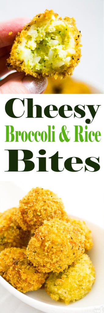 Cheesy Broccoli and Rice Bites | homemadeforelle.com