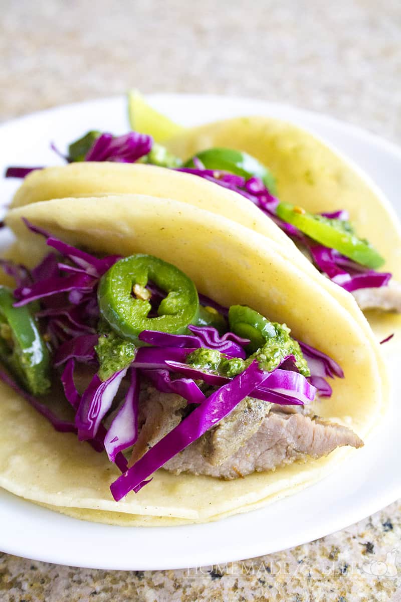Pork Carnitas Street Tacos | A 30-Minute Meal ⋆ Homemade for Elle