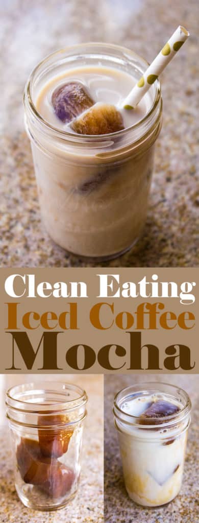 Clean Eating Iced Coffee Mocha Recipe | homemadeforelle.com