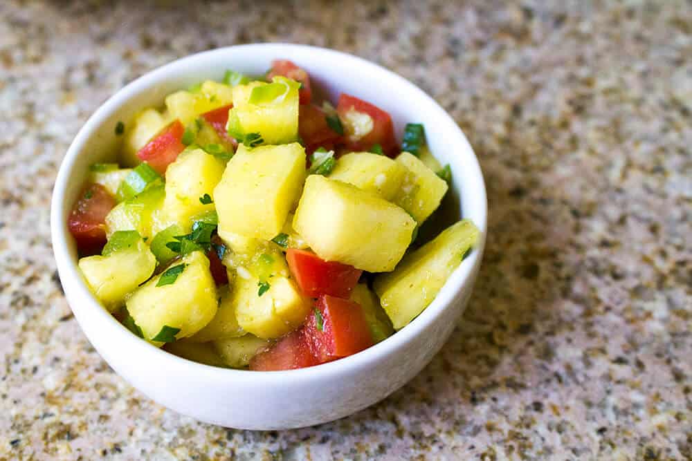 Fresh Pineapple and Cilantro Salsa | homemadeforelle.com
