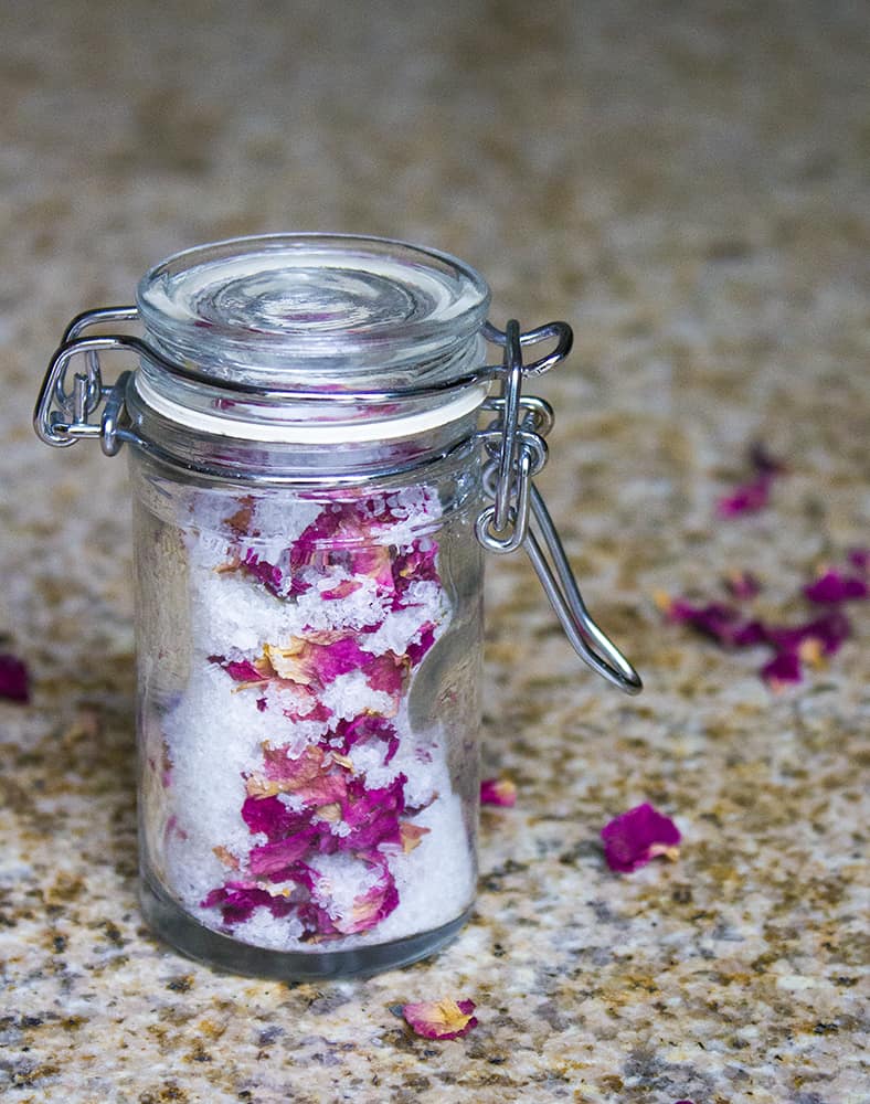 Jasmine, Lavender and Rose Homemade Aromatherapy Bath Salts