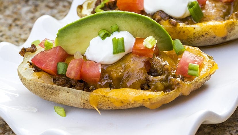 Homemade Mexican Potato Skins | homemadeforelle.com