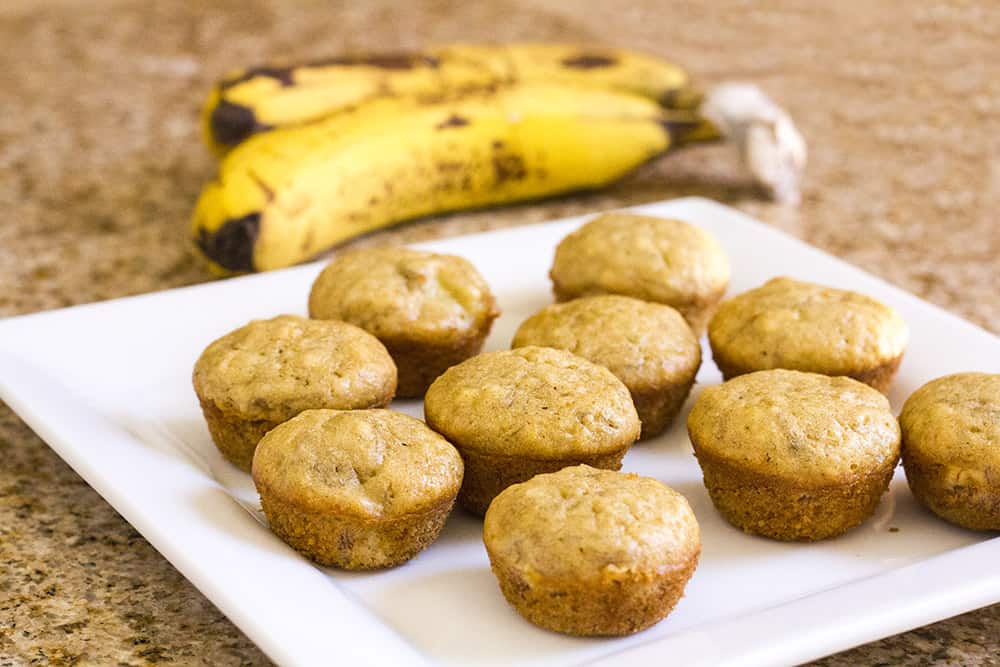 Clean Eating Banana Muffins Recipe | homemadeforelle.com