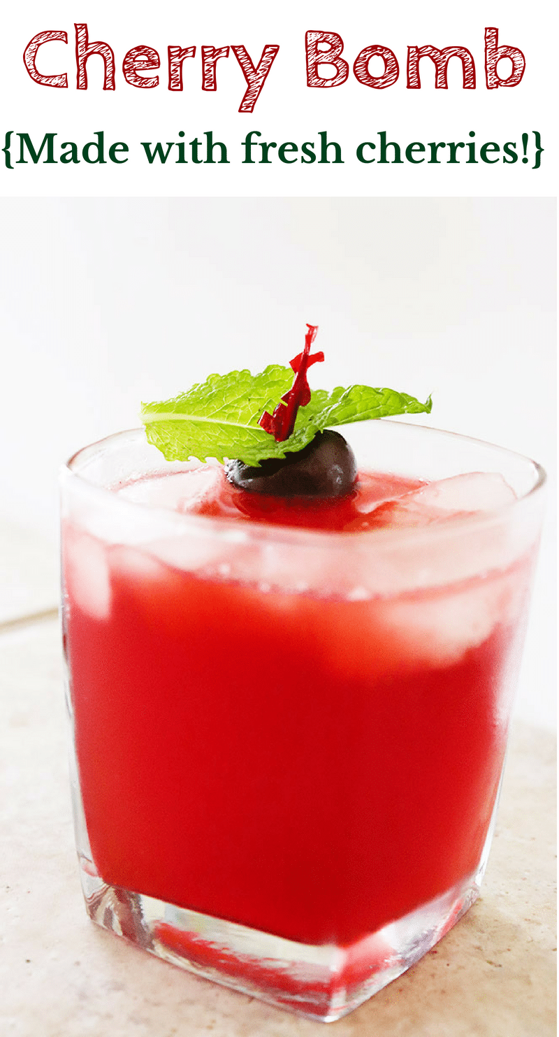 Cherry Bomb Drink {The Perfect Summer Cocktail}