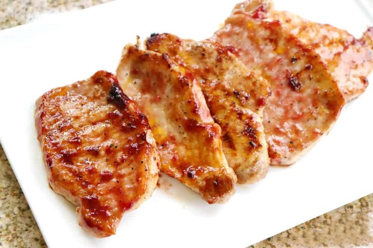 Cherry BBQ Sauce Pork Chops