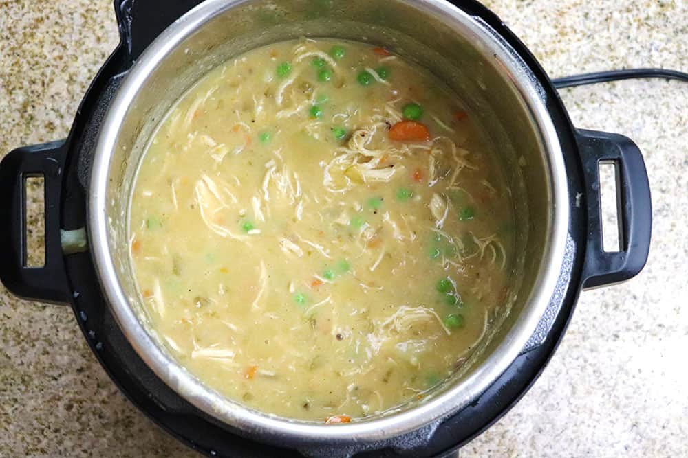 Instant Pot Chicken Soup for Chicken and Dumplings