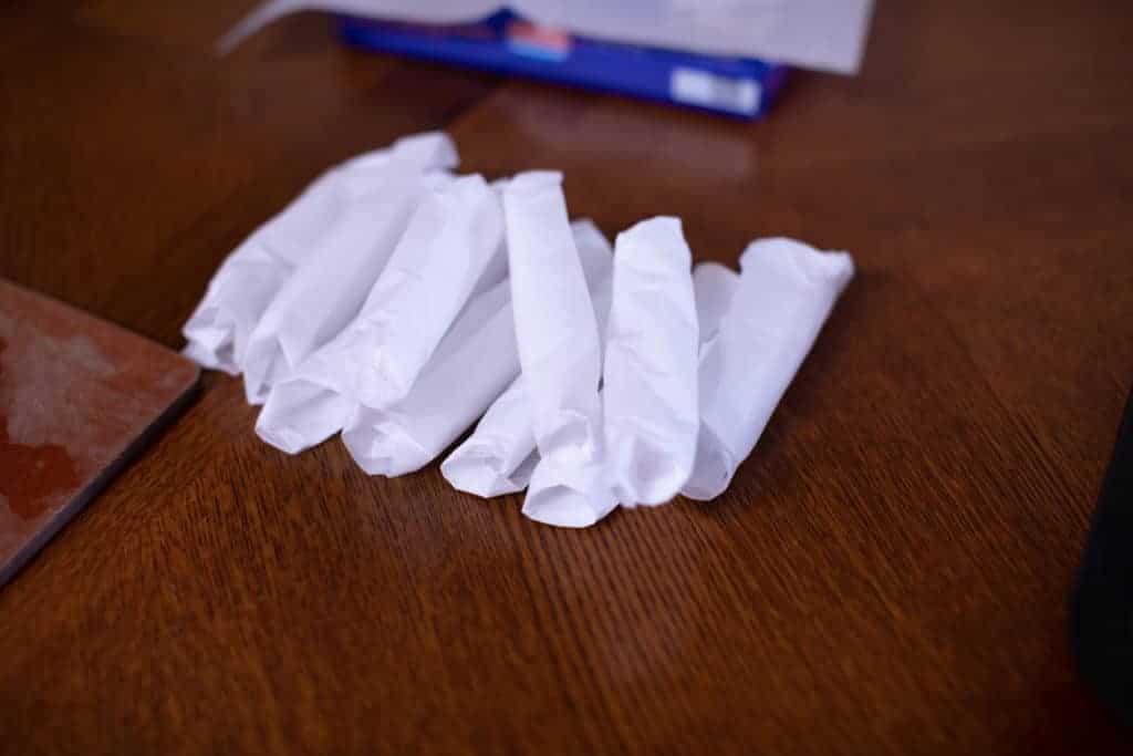 rolled parchment paper