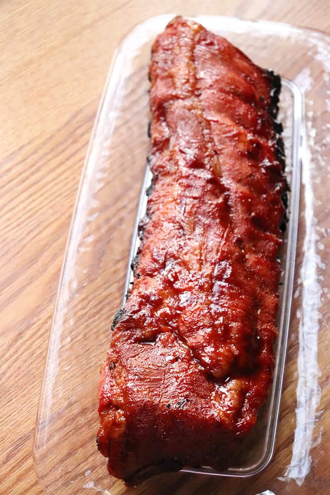 Tender Pork Back Ribs with Cherry BBQ Sauce ⋆ Homemade for Elle