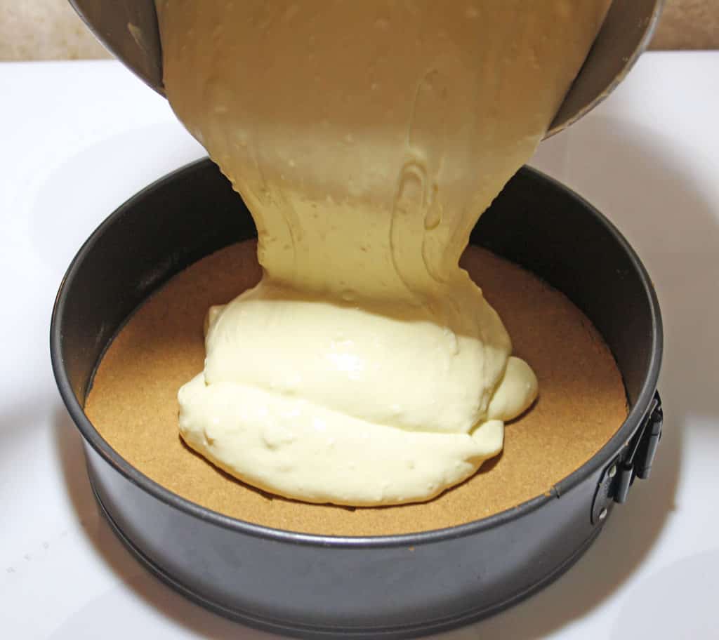 homemade cheesecake batter