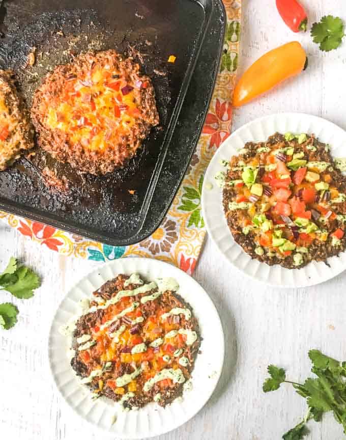Low Carb Mini Mexican Meatza | My Life Cookbook