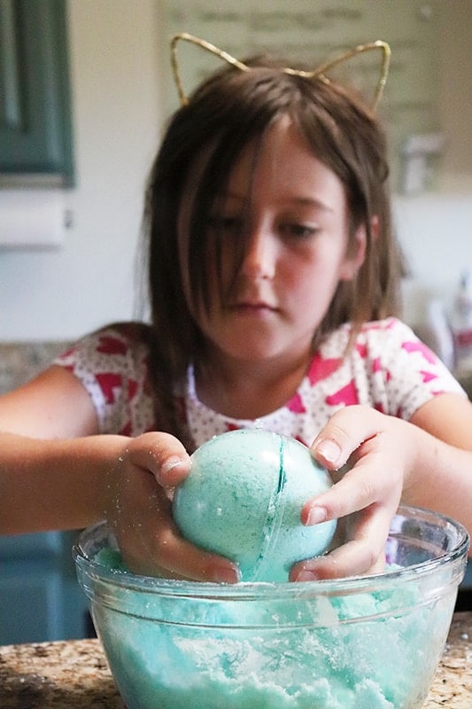 Homemade for Elle bath bombs for kids