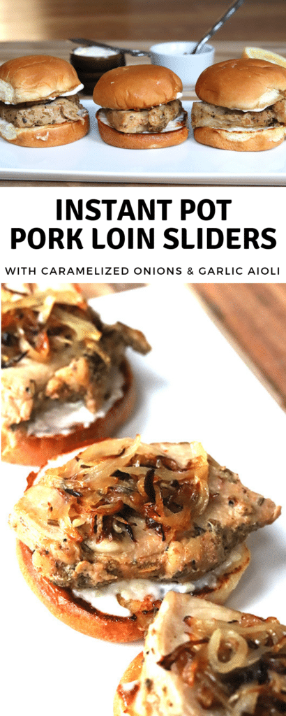 Instant Pot Pork Loin Sliders