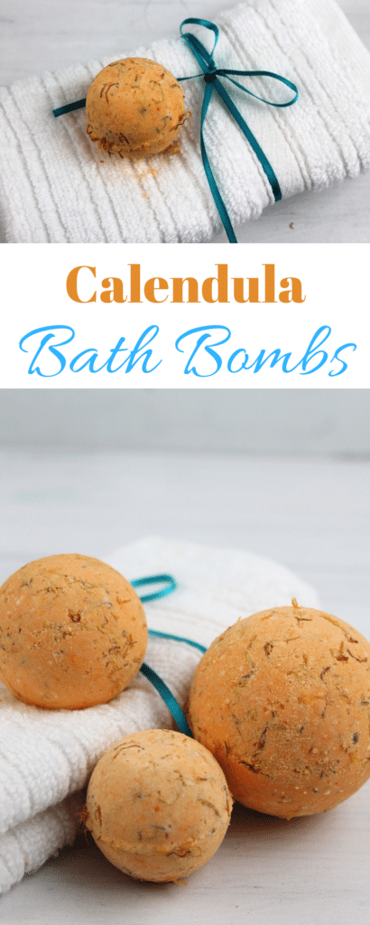 How to make homemade calendula bath bombs