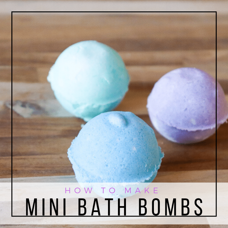 Purple, Teal, and Blue Mini Bath Bombs