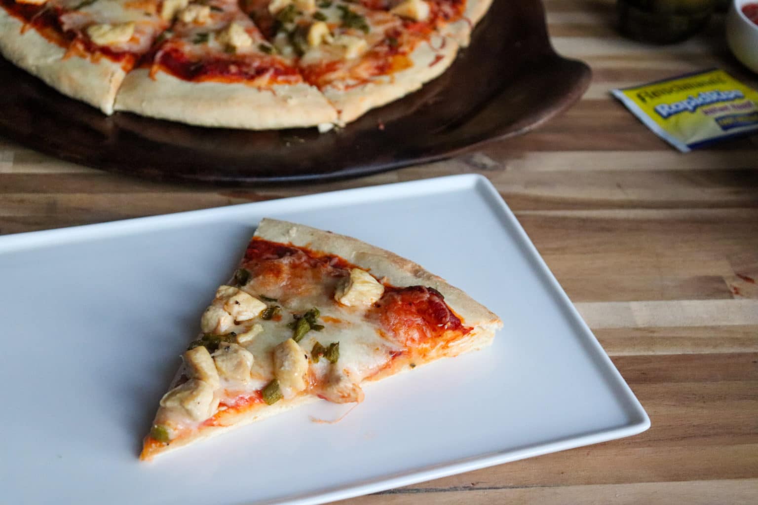 30Minute Green Chile Chicken Pizza