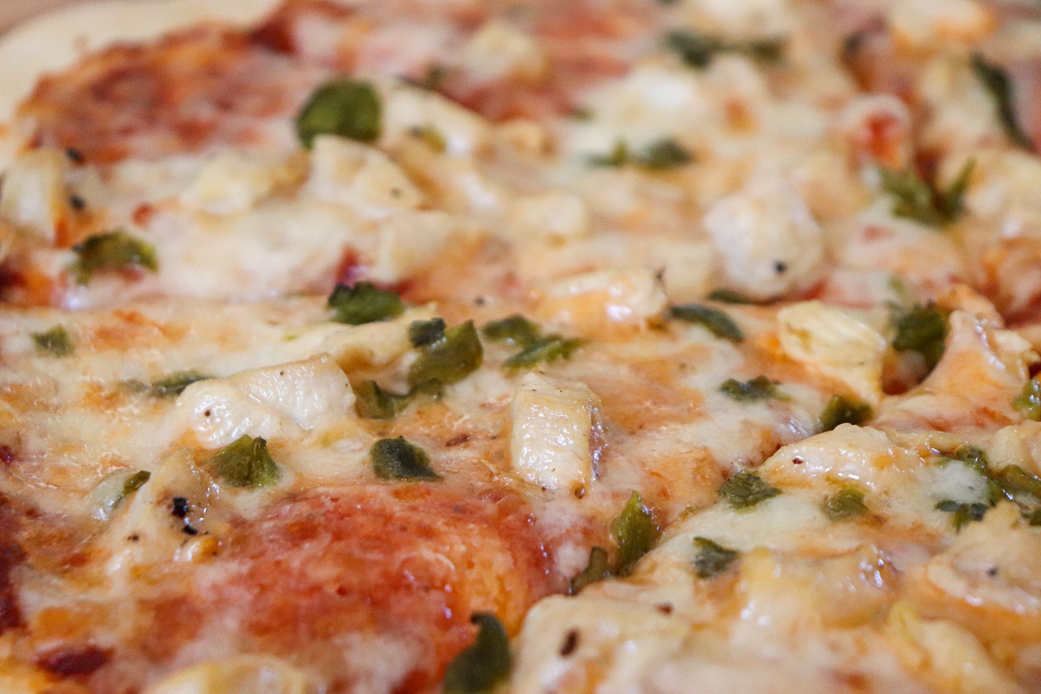 30Minute Green Chile Chicken Pizza