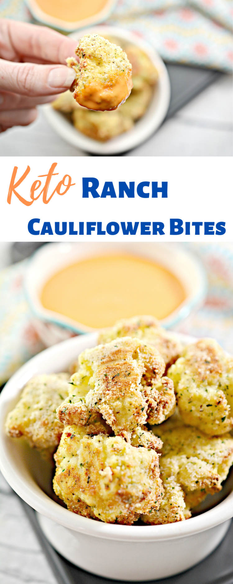 Keto Air Fried Ranch Cauliflower Bites